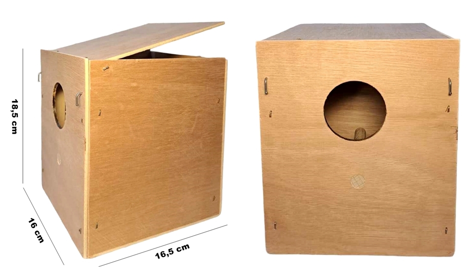 Hullámos Papagáj Odu  16x17x18,5cm ... rétegelt lemez